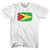 Guyana Country Flag Womens Cotton Junior Cut T-Shirt - White