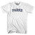 Parks Womens Cotton Junior Cut T-Shirt - White