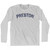 Preston Adult Cotton Long Sleeve T-Shirt - Grey Heather
