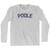 Poole Adult Cotton Long Sleeve T-Shirt - Grey Heather