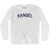 Rangel Adult Cotton Long Sleeve T-Shirt - White