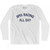 BMX Racing All Day Adult Cotton Long Sleeve T-shirt - White