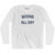 Boxing All Day Adult Cotton Long Sleeve T-shirt - White