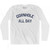 Cornhole All Day Adult Cotton Long Sleeve T-shirt - White