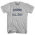 Diving All Day Adult Cotton T-shirt - Grey Heather