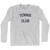 Tennis Club Adult Cotton Long Sleeve T-shirt Grey Heather
