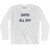 Sumo All Day Adult Cotton Long Sleeve T-shirt - White
