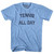 Tennis All Day Adult Tri-Blend T-shirt - Athletic Blue