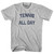 Tennis All Day Youth Cotton T-shirt - Grey Heather