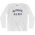Ultimate All Day Adult Cotton Long Sleeve T-shirt - White