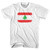 Lebanon Country Flag Womens Cotton Junior Cut T-Shirt - White