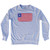 Liberia Country Flag Adult Tri-Blend Sweatshirt - Heather Grey
