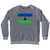 Lesotho Country Flag Adult Tri-Blend Sweatshirt - Athletic Grey
