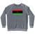 Libya Country Flag Adult Tri-Blend Sweatshirt - Athletic Grey