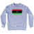 Libya Country Flag Adult Tri-Blend Sweatshirt - Heather Grey