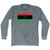 Libya Country Flag Adult Tri-Blend Long Sleeve T-shirt - Athletic Grey