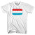 Luxembourg Country Flag Adult Cotton T-shirt - White