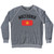 Macedonia Country Flag Heritage Adult Tri-Blend Sweatshirt - Athletic Grey