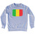 Mali Country Flag Adult Tri-Blend Sweatshirt - Heather Grey