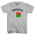 Madagascar Country Flag Heritage Womens Cotton Junior Cut T-Shirt - Grey Heather