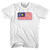 Malaysia Country Flag Adult Cotton T-shirt - White