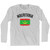 Mauritania Country Flag Heritage Adult Cotton Long Sleeve T-shirt - Grey Heather