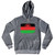 Malawi Country Flag Tri-Blend Hoodie - Athletic Grey