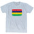Mauritius Country Flag Adult Tri-Blend T-shirt - Athletic White