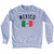Mexico Country Flag Heritage Adult Tri-Blend Sweatshirt - Heather Grey