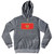 Montenegro Country Flag Tri-Blend Hoodie - Athletic Grey