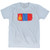 Mongolia Country Flag Adult Tri-Blend T-shirt - Athletic White
