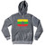 Myanmar Country Flag Tri-Blend Hoodie - Athletic Grey