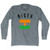 Niger Country Flag Heritage Adult Tri-Blend Long Sleeve T-shirt - Athletic Grey