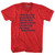 Eric Cantona Adult Tri-Blend V-neck T-shirt - Athletic Red