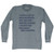 Eric Cantona Adult Tri-Blend Long Sleeve T-shirt - Athletic Grey
