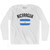 Nicaragua Country Flag Heritage Adult Cotton Long Sleeve T-shirt - White