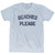 Beaches Please Adult Tri-Blend T-shirt - Athletic White