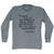 George Best Quote Soccer Adult Tri-Blend Long Sleeve T-shirt - Athletic Grey