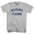 Beaches Please Adult Cotton T-shirt - Cool Grey