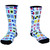 Nautical Sailing Athletic Crew Socks - White