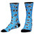 Delaware Flag Party Athletic Crew Socks - Blue Delaware Flag Party Athletic Crew Socks - Blue