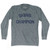 Skiing Champion Adult Tri-Blend Long Sleeve T-shirt - Athletic Grey