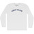 Coeur D'alene Adult Cotton Long Sleeve T-shirt - White