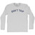 Don't Trip Adult Cotton Long Sleeve T-shirt - Grey Heather