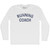 Running Coach Adult Cotton Long Sleeve T-shirt - White
