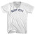 Surf City Adult Tri-Blend V-neck T-shirt - White