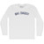 Ski Daddy Adult Cotton Long Sleeve T-shirt - White