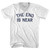 The End Is Near Adult Tri-Blend V-neck T-shirt - White