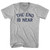 The End Is Near Adult Cotton V-neck T-shirt - Heather Grey