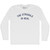 The Struggle Is Real Adult Cotton Long Sleeve T-shirt - White